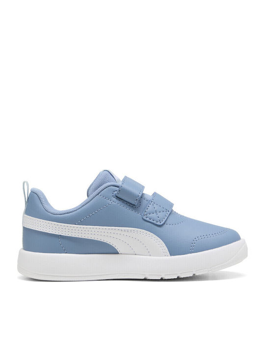 Courtflex V3 V Kinder Sneakers mit Bügel- und Schleifenverschluss Hellblau