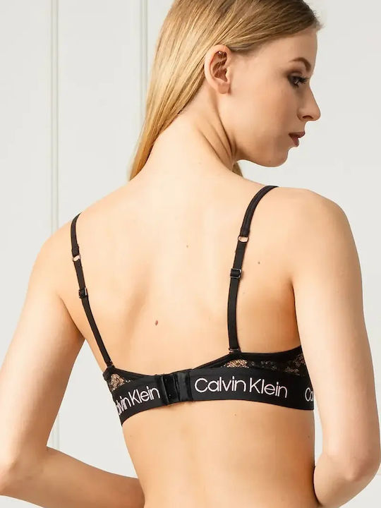 Calvin Klein Bralette Sutien F5670-bk-xs 31-22 Dantelă Transparentă Xs Negru Calvin Klein Bralette Sutien F5670-bk-xs 31-22 Dantelă Transparentă Xs Negru