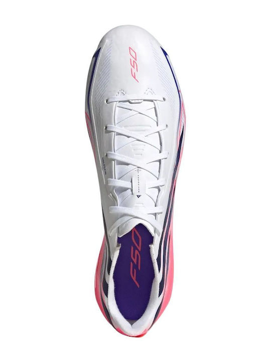 adidas F50 Hyperfast League FG Футболни Обувки с Бутони Бели