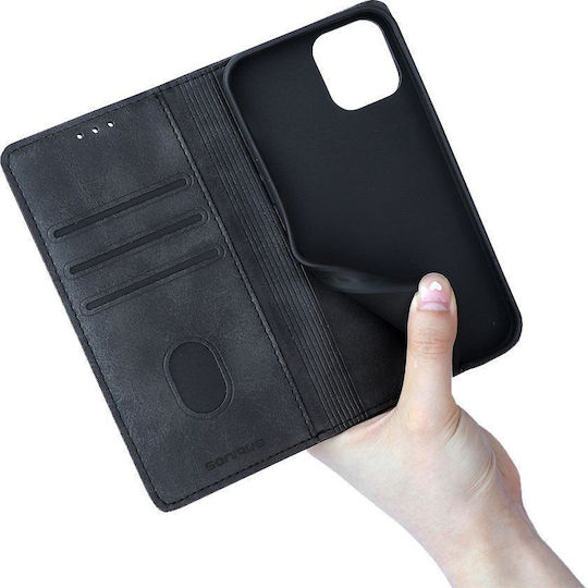 Sonique Vintage Wallet Δερματίνης Μαύρο (Realme GT Neo 3)