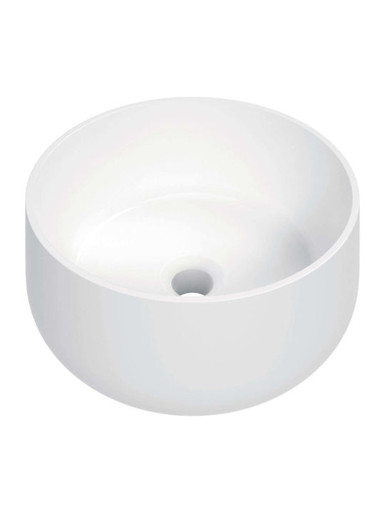 Deante Vessel Ceramic Bathroom Sink 35.3x35.3cm White