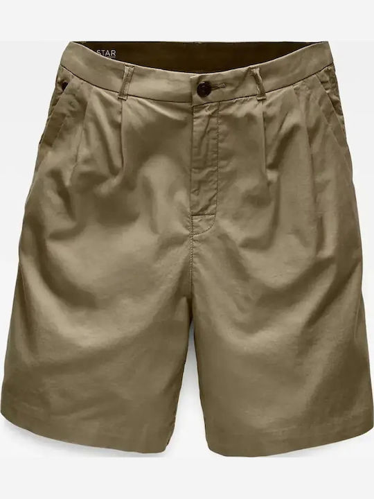 Дамски шорти с висока талия Khaki
