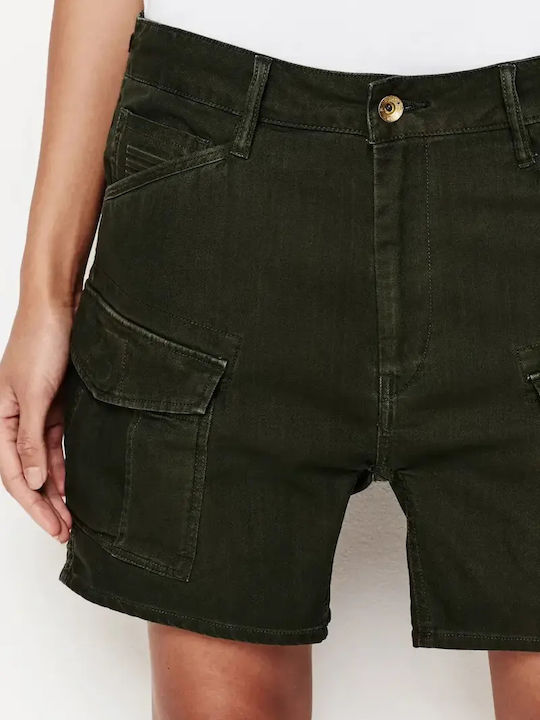 Дамски дънкови шорти Dark Green
