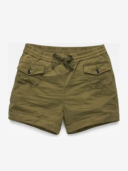 Дамски шорти Висока талия Khaki