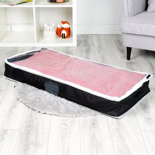 Kunststoff Kleideraufbewahrung Tasche in Schwarz Farbe 100x45x16cm