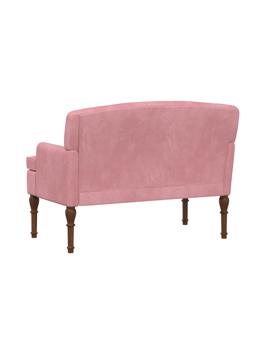 Doppelsitzer Samt Rosa 111x65x79cm