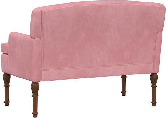 Doppelsitzer Samt Rosa 111x65x79cm