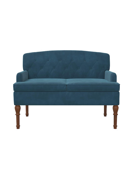 Doppelsitzer Samt Blau 111x65x79cm