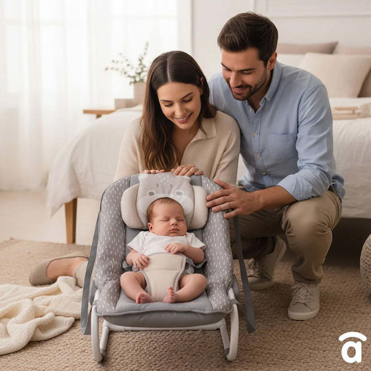Asalvo Handbuch Babywippe Hippo Grau Für Kinder Bis 9kg