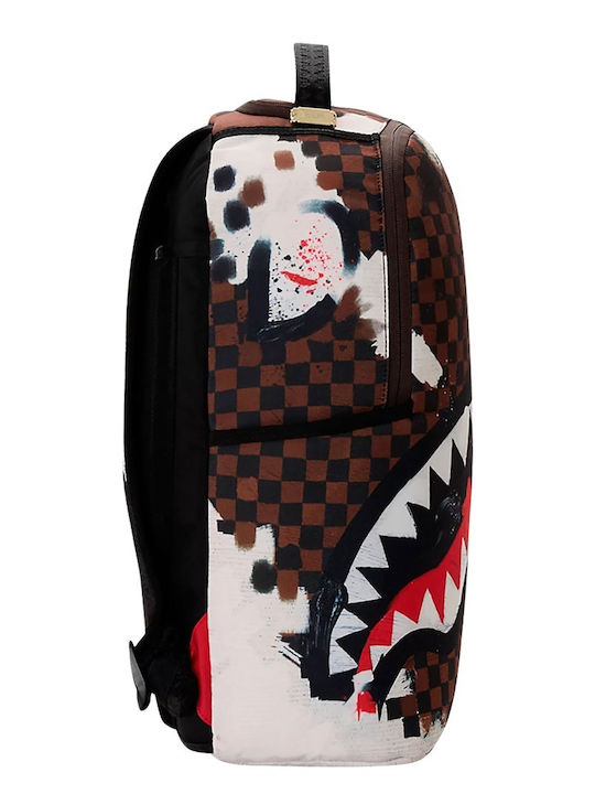 Sprayground Sharks In Paris Cotton Canvas Painted Backpack