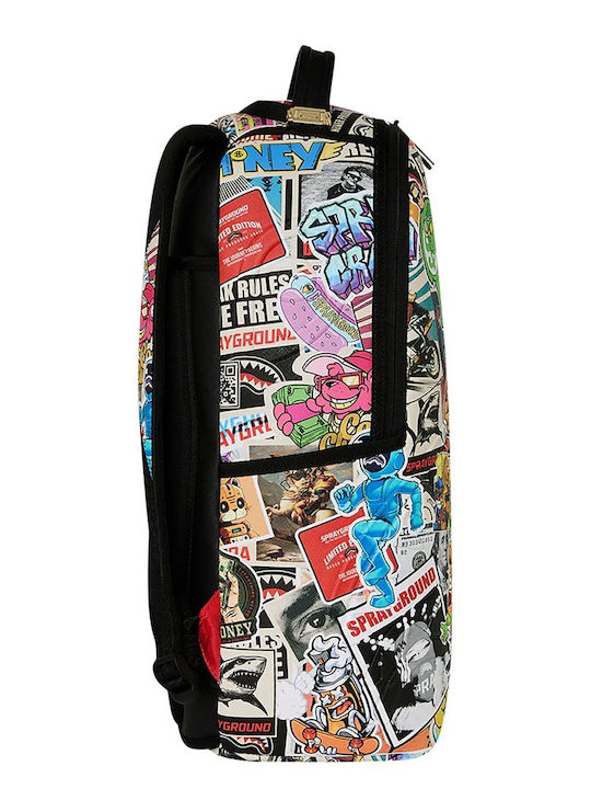 Sprayground Мъжка раница Punk Sticker Shark Multi 910b8651nsz