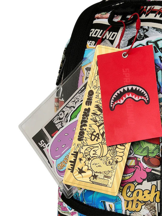 Sprayground Мъжка раница Punk Sticker Shark Multi 910b8651nsz