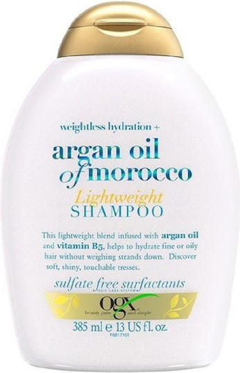 OGX Argan Oil Of Morocco Lightweight Shampoos Reconstruction/Nourishment & Hydration for Oily Hair 385ml