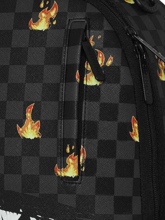Scribble Fire Check Σχολική Τσάντα Πλάτης B8730
