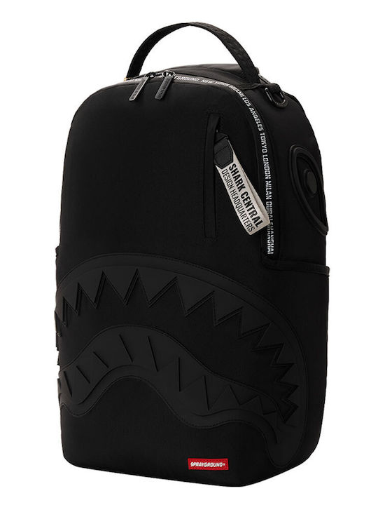 Shark Central Printed Zip Σχολική Τσάντα Πλάτης Μαύρη B9587