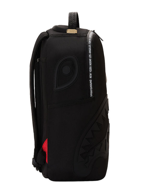 Shark Central Printed Zip Σχολική Τσάντα Πλάτης Μαύρη B9587