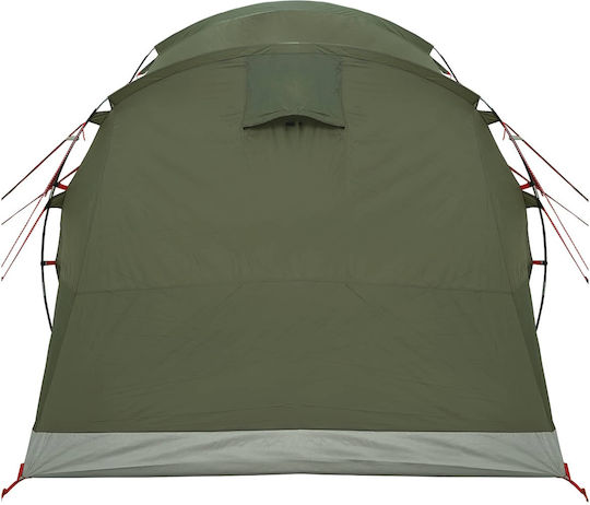 vidaXL Campingzelt Tunnel Khaki 4 Jahreszeiten 400x260x200cm