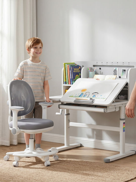 Mark Adler Καρέκλα Γραφείου με Ρυθμιζόμενα Μπράτσα Γκρι