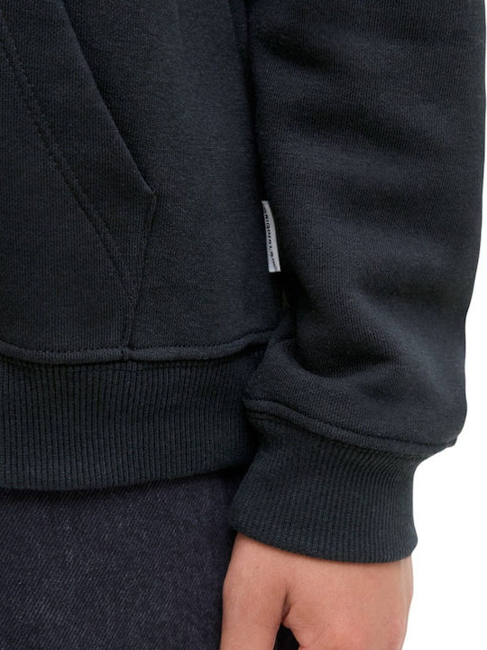 Kinder-Sweatshirt mit Kapuze Schwarz