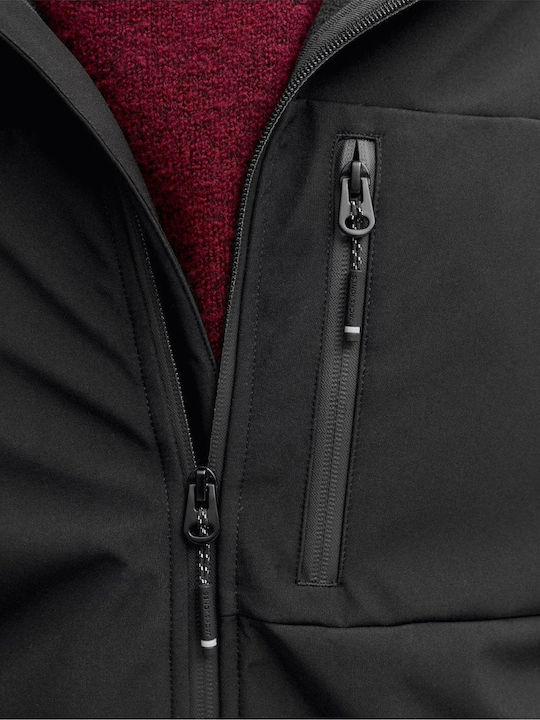Winter Jacket Softshell Waterproof and Windproof Black