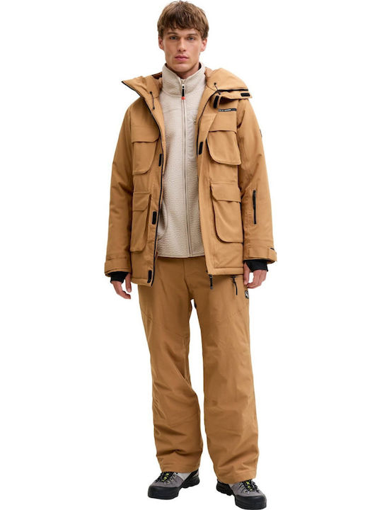 Jack & Jones 12284825 Herren Ski- und Snowboardhose Braun