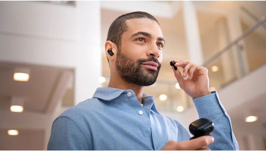 Philips TAT3000BK In-Ear Bluetooth Handsfree Headphones with Sweat Resistance and Charging Case Black