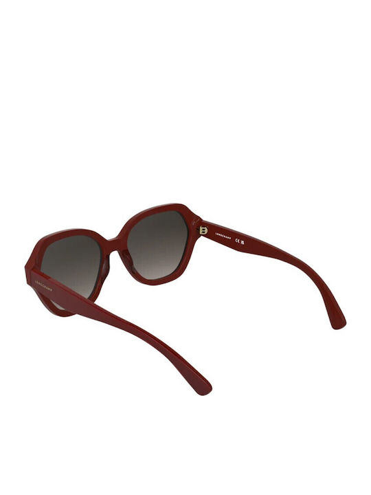 Longchamp Γυαλιά Ηλίου Μπορντό με Κοκκάλινο Σκελετό Longchamp Γυαλιά Ηλίου Μπορντό με Κοκκάλινο Σκελετό