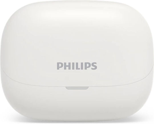 Philips TAT3000WT In-ear Bluetooth Handsfree Ακουστικά με Αντοχή στον Ιδρώτα και Θήκη Φόρτισης Λευκά