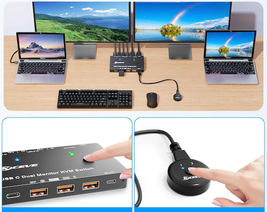 B0F5NTSGGT KVM & Data Switch με USB-C / HDMI / USB