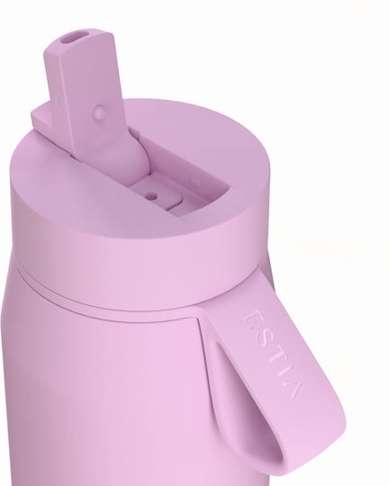 Estia Pulse Save The Aegean Recyclable Thermos Bottle Stainless Steel BPA Free 360ml Lavender