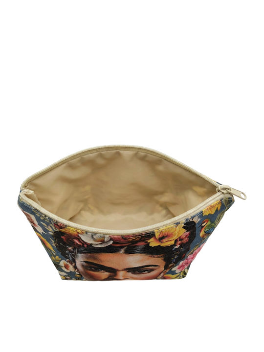 Frauen Kulturbeutel Tasche Fürs Meer Mehrfarbig Mit Frida Kahlo Design Und Handgriff