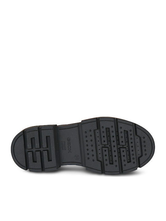 Kids Military Boots with Laces Black