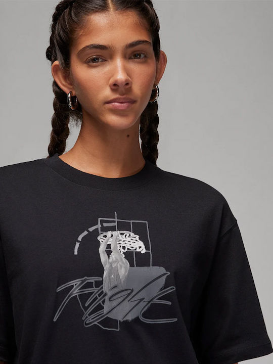 Damen T-shirt Schwarz