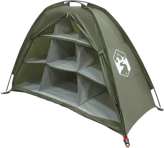 vidaXL Σκηνή Camping Igloo Ορειβασίας Χακί Αδιάβροχη 120x50x70εκ.