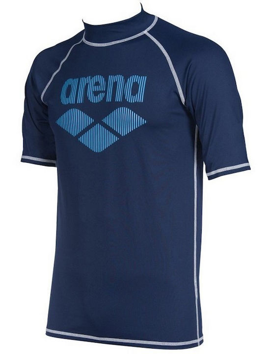 Arena UPF 50+ Men's Short Sleeve Sun Protection Shirt Blue