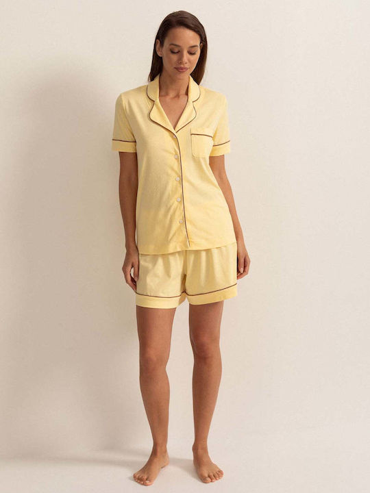 Sofiaman Sofiaman Sommer Damen Schlafanzug Bluse Ana Modal