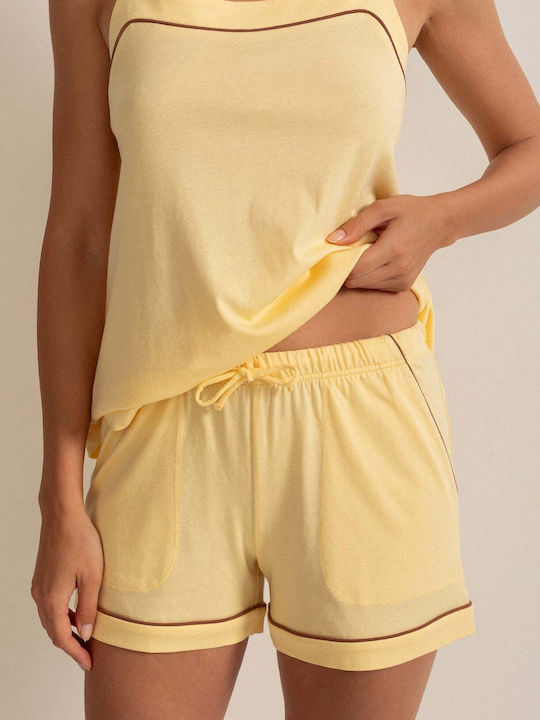 Sofiaman Sofiaman Sommer Damen Schlafanzug Bluse Ana Modal