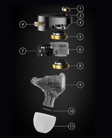 Kz Hi-fi In-ear-monitors Castor Pro Silver Mic Harman Edition 6.01.02.0320