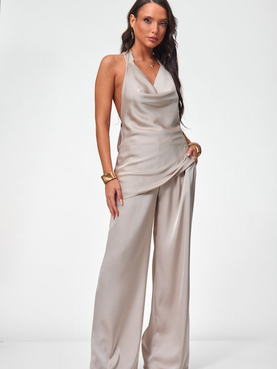 Women's Beige Set with Trousers