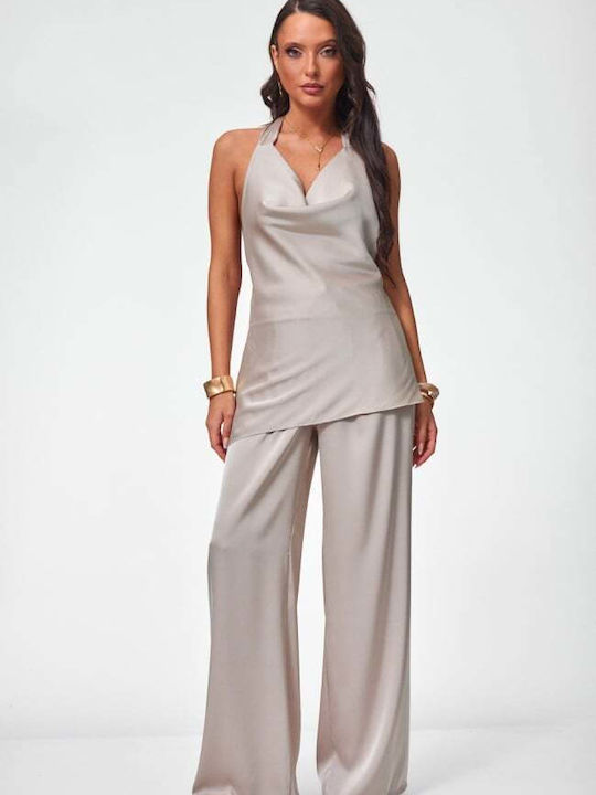 Women's Beige Set with Trousers