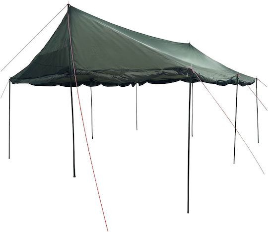 vidaXL Къмпинг сцена Каки 600x400x268см