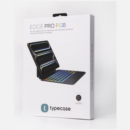 Калъф Typecase Edge Pro с клавиатура за iPad Pro 13" M4 2024 M5 2025 Черен