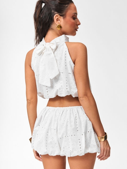 Women's Set with Shorts White