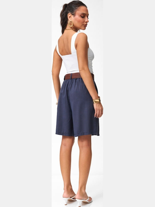 Damen Bermudas Marineblau Dunkel