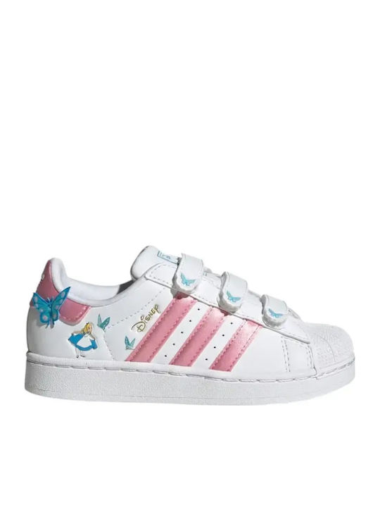 Superstar Ii Kids Sneakers with Hoop & Loop Closure White