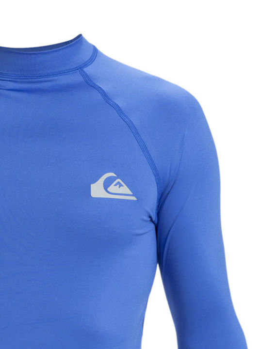 Quiksilver Everyday UPF 50 Men's Long Sleeve Sun Protection Shirt Blue