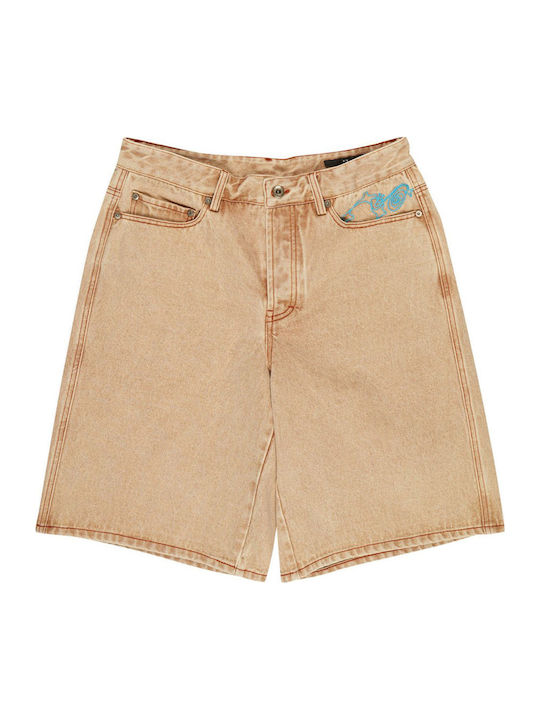 Ανδρική Βερμούδα Τζιν Beige
