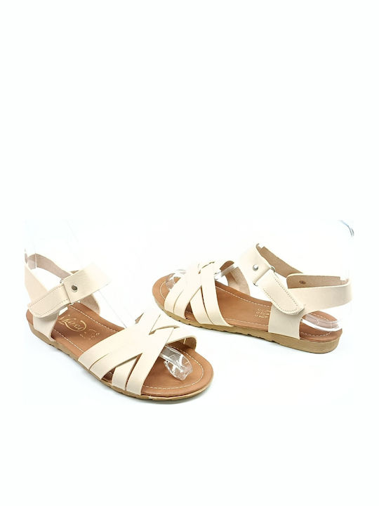 Women's Flat Sandals Beige