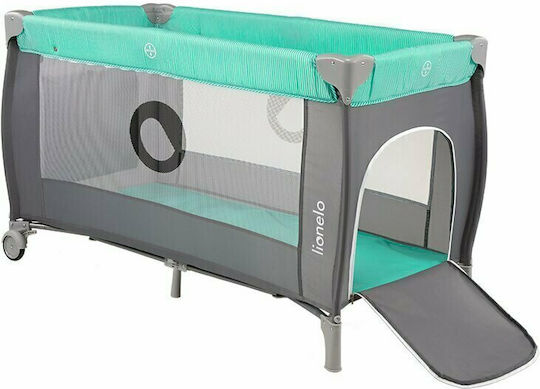 Lionelo Playpen with 2 Levels Changing Table & Mattress Turquoise