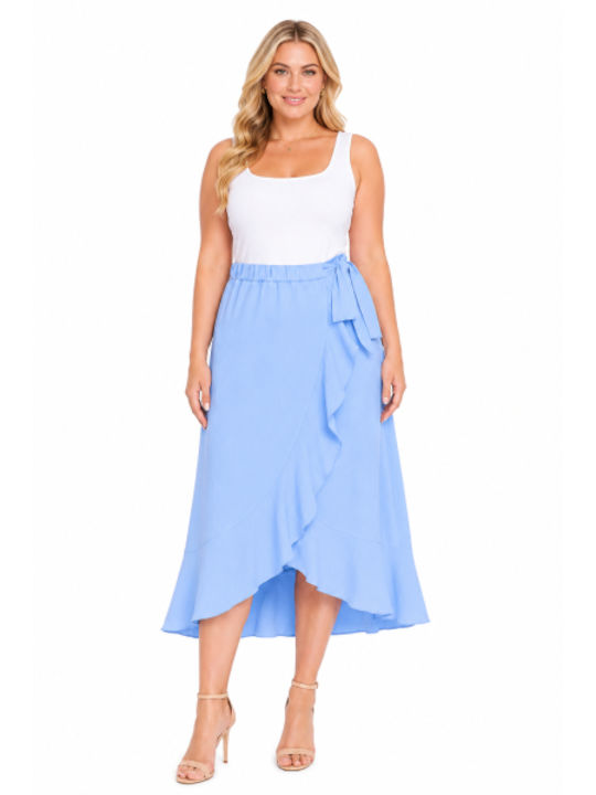 Midi Skirt Light Blue SH-17737-26SK-Light Blue